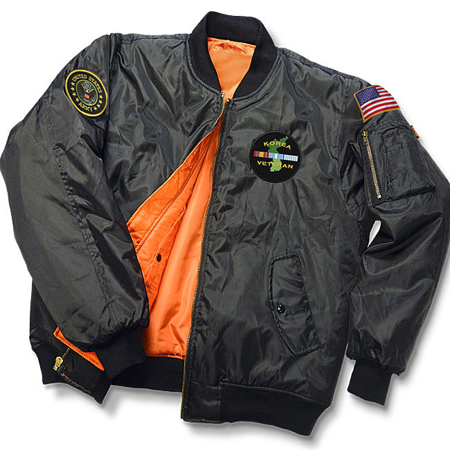 Korea Veteran Ma 1 Flight Jacket Vetcom Com Personalized Military Gifts Vietnam War Gifts U S Military Commemorative Gifts